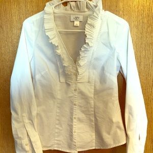* LOFT white dress blouse *